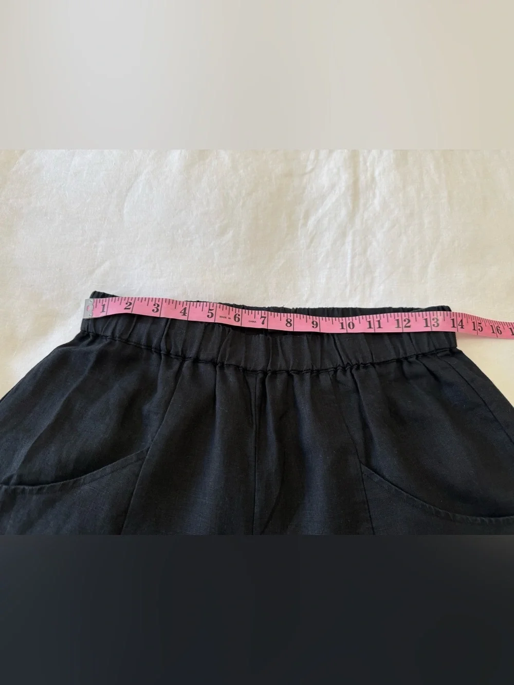 Quince | Women’s Small | Lot Of 2 White Black Linen Tapered Leg Ankle Pants